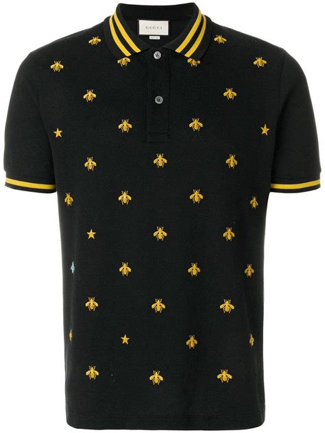 queen bee gucci shirt|gucci bee embroidered polo shirt.